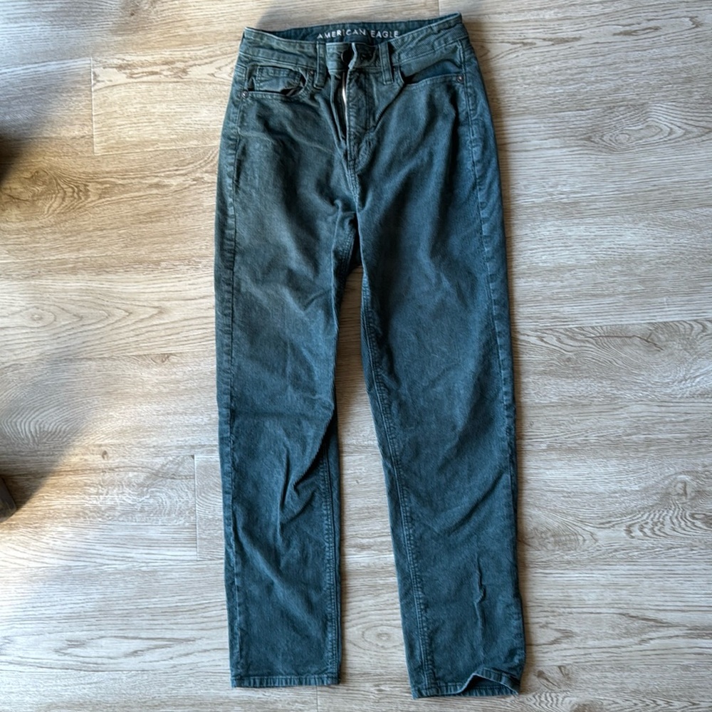 Dark green corduroy pants